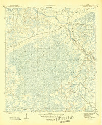 Bradwell Bay 1945 topographic map thumbnail