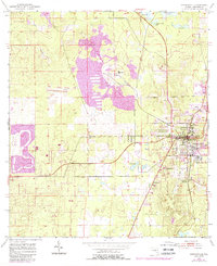 Brooksville 1954 topographic map thumbnail