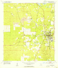 Brooksville 1954 topographic map thumbnail