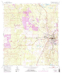 Brooksville 1954 topographic map thumbnail
