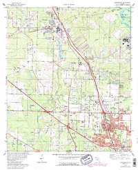 Cantonment 1978 topographic map thumbnail