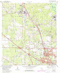 Cantonment 1978 topographic map thumbnail
