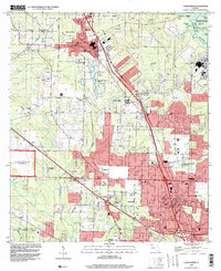 Cantonment 1994 topographic map thumbnail