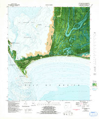 Cape San Blas 1982 topographic map thumbnail