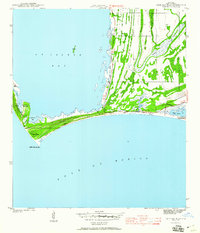 Cape San Blas 1943 topographic map thumbnail