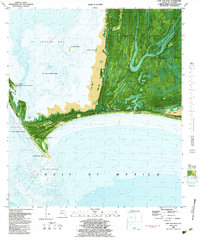 Cape San Blas 1982 topographic map thumbnail