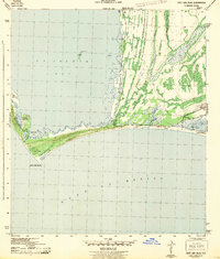 Cape San Blas 1943 topographic map thumbnail