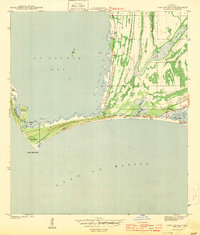 Cape San Blas 1943 topographic map thumbnail