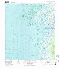 Chassahowitzka Bay 1994 topographic map thumbnail