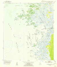 Chassahowitzka Bay 1954 topographic map thumbnail