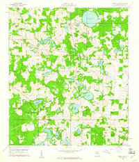 Cherry Lake 1960 topographic map thumbnail