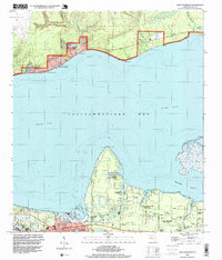 Choctaw Beach 1994 topographic map thumbnail