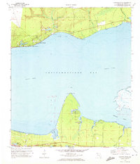 Choctaw Beach 1970 topographic map thumbnail
