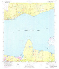 Choctaw Beach 1970 topographic map thumbnail