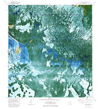 Chokoloskee 1974 topographic map thumbnail