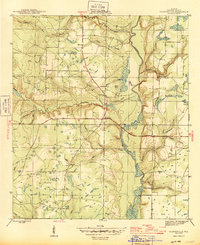Clarksville 1945 topographic map thumbnail