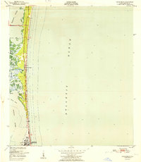 Cocoa Beach 1951 topographic map thumbnail