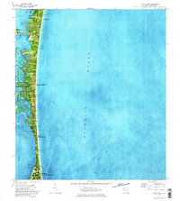 Cocoa Beach 1976 topographic map thumbnail