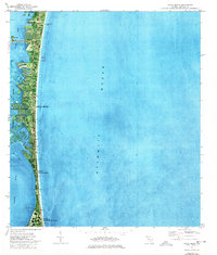 Cocoa Beach 1976 topographic map preview