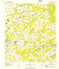 Cottondale East 1952 topographic map thumbnail