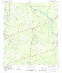 Crawfordville East 1972 topographic map thumbnail