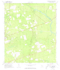 Crawfordville East 1972 topographic map thumbnail