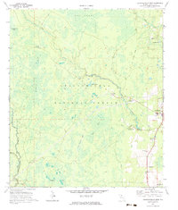 Crawfordville West 1972 topographic map thumbnail