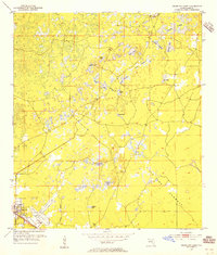 Cross City East 1954 topographic map thumbnail