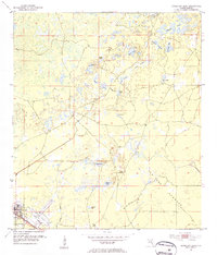 Cross City East 1954 topographic map thumbnail
