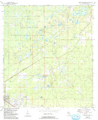 Cross City East 1954 topographic map thumbnail
