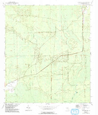 Cross City SW 1954 topographic map thumbnail