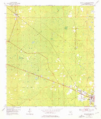 Cross City West 1954 topographic map thumbnail