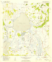 Cypress Lake 1953 topographic map thumbnail