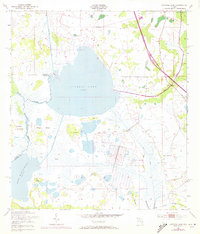 Cypress Lake 1953 topographic map thumbnail