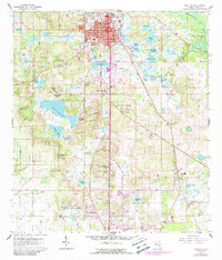Dade City 1960 topographic map thumbnail