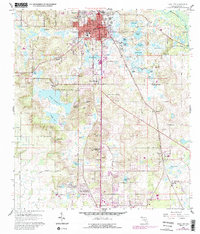 Dade City 1960 topographic map thumbnail
