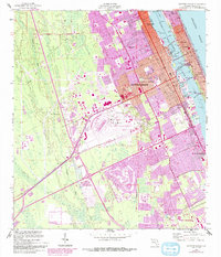 Daytona Beach 1952 topographic map thumbnail