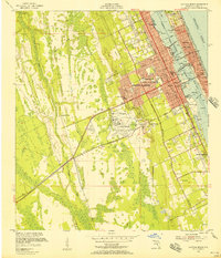 Daytona Beach 1952 topographic map thumbnail