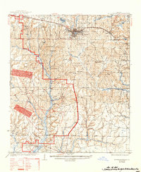 De Funiak Springs 1938 topographic map thumbnail
