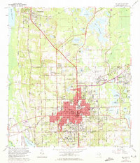De Land 1964 topographic map thumbnail