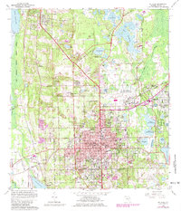 De Land 1964 topographic map thumbnail