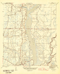 Dead Lake 1945 topographic map thumbnail