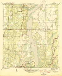 Dead Lake 1945 topographic map thumbnail