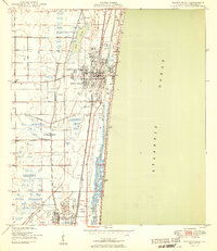 Delray Beach 1950 topographic map thumbnail