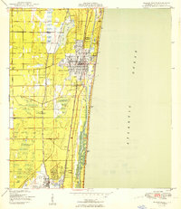 Delray Beach 1950 topographic map thumbnail