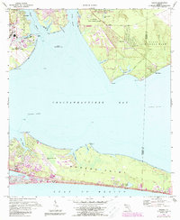 Destin 1970 topographic map thumbnail
