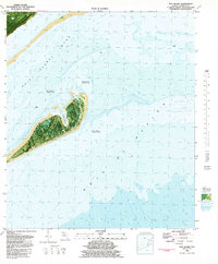 Dog Island 1982 topographic map thumbnail