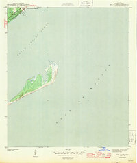 Dog Island 1943 topographic map thumbnail