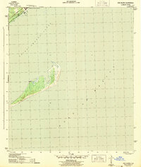 Dog Island 1943 topographic map thumbnail