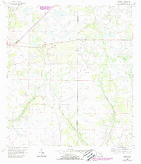 Duette 1956 topographic map preview